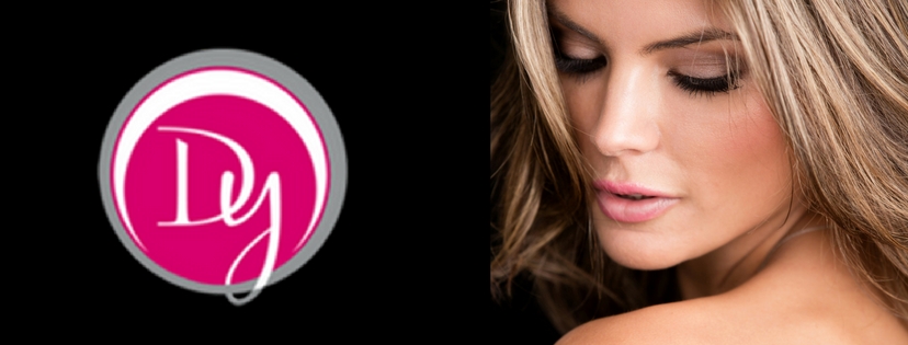 Image of Woman with Beautiful Skin and Dy Dermatology Center Logo
